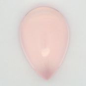 Rosenquarz zu 46.35 ct.. Laenge 29.90 mm. Breite 19.97 mm. Hoehe 11.86 mm