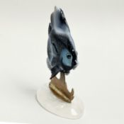 Edelstein Objekt Fisch aus Achat 702.89 g H 17 cm Sockel 14x7x1.6 cm Fisch 15x11x2