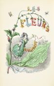 GRANDVILLE (J.J.) Les Fleurs Animées. Paris, Garnier Freres, 1867. 2 vol. in-8° reliés demi-chagrin