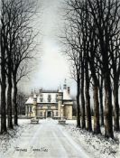 Jacques Deperthes (1936), "Le Château de Chenonceaux", huile sur toile, signée, contresigné, titrée