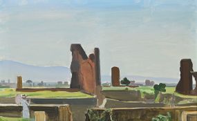 Maurice Barraud (1889-1954), "Le palatin", 1926, huile sur toile, signée, datée, titrée et située "R