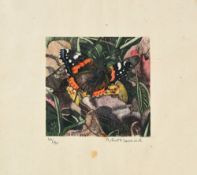 Robert Hainard (1906-1999), "Vulcain", 28 octobre 1945, bois gravé, signé, daté et situé "Bernex" da