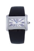Cartier, Tank Divan, réf. 2600, montre en acier Mouvement: cal. 690, quartz, 8 rubis Boîtier: 712
