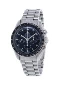 Omega, Speedmaster, réf. ST145.022, montre-bracelet chronographe en acier, années 1970 Mouvement: