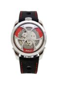 MB&F, M.A.D.1 Edition, montre en acier avec indication de l'heure sur le pourtour du boîtier Mouve