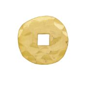 Dinh Van, pendentif en or 750 martelé et ajouré, signé, h. 2.9 cm, 9g