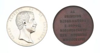 Royaume de Sardaigne, Charles Albert (1831-1849), "le peuple reconnaissant pour les réformes libéral