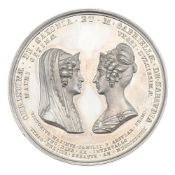Royaume de Sardaigne, Charles-Albert (1831-1849), médaille commémorative en argent de la mort de Mar
