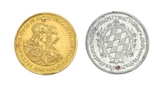 Électorat de Bavière, Ferdinand Marie (1651-1679), naissance de la princesse Marie Anne, 1660, 2 piè