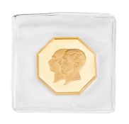 Royaume d'Iran, Mohammad Reza Pahlavi (1941-1979), "Les 50 ans de la Banque Melli", médaille commémo