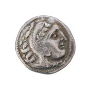 Royaume de Macédoine, Alexandre III le Grand (336-323 av. J.-C.), drachme en argent, diam. 1,8 cm, 4