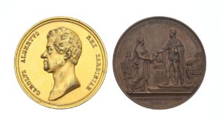 Royaume de Sardaigne, Charles Albert (1831-1849), "promulgation du nouveau code législatif", 2 médai