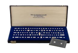 "The 100 Greatest Stamps of the World", série de miniature en argent sterling (925), par Franklin Mi