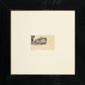 Paris. Réunion de 3 cartes postales manuscrites et affranchies, encadrement avec vue arrière