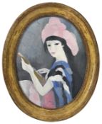 Marie Laurencin (1883-1956), L'Italienne , 1925, huile sur toile, signée et datée, 65x50 cm