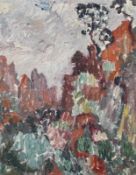 Louis Valtat (1869-1952), Paysage aux roches rouges , 1907, huile sur toile, monogrammée, 24x18,5 c
