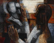 Marcel Gromaire (1892-1971), Le sculpteur et le buste , 1929, huile sur toile, signée et datée, con