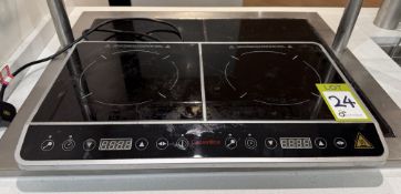 Caterlite GG769 counter top twin Induction Hob, 240volts (located in main kitchen)