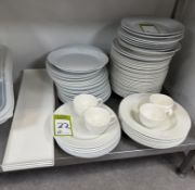 Quantity Crockery including plates, pasta bowls, etc (located in main kitchen)