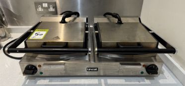 Lincat counter top twin Panini Press, 240volts (located in servery/café area)