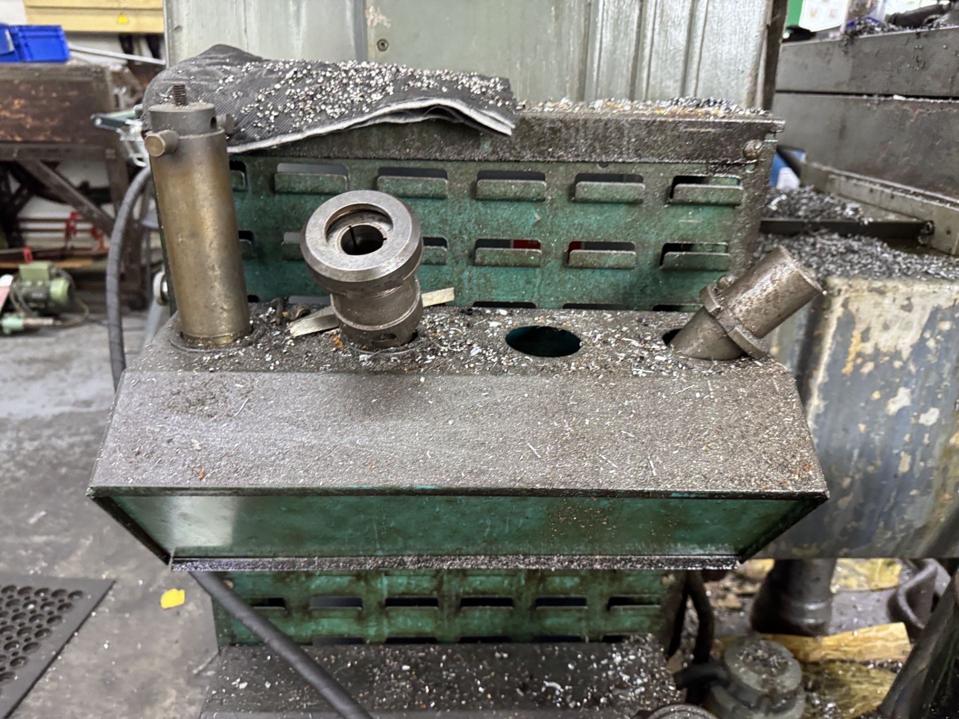 Victoria V3 vertical Milling Machine, 415volts, with slotted table, machine vice, chucks, etc - Image 10 of 13