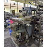 Victoria horizontal Milling Machine, 415volts, with slotted table, indexing head, machine vice,