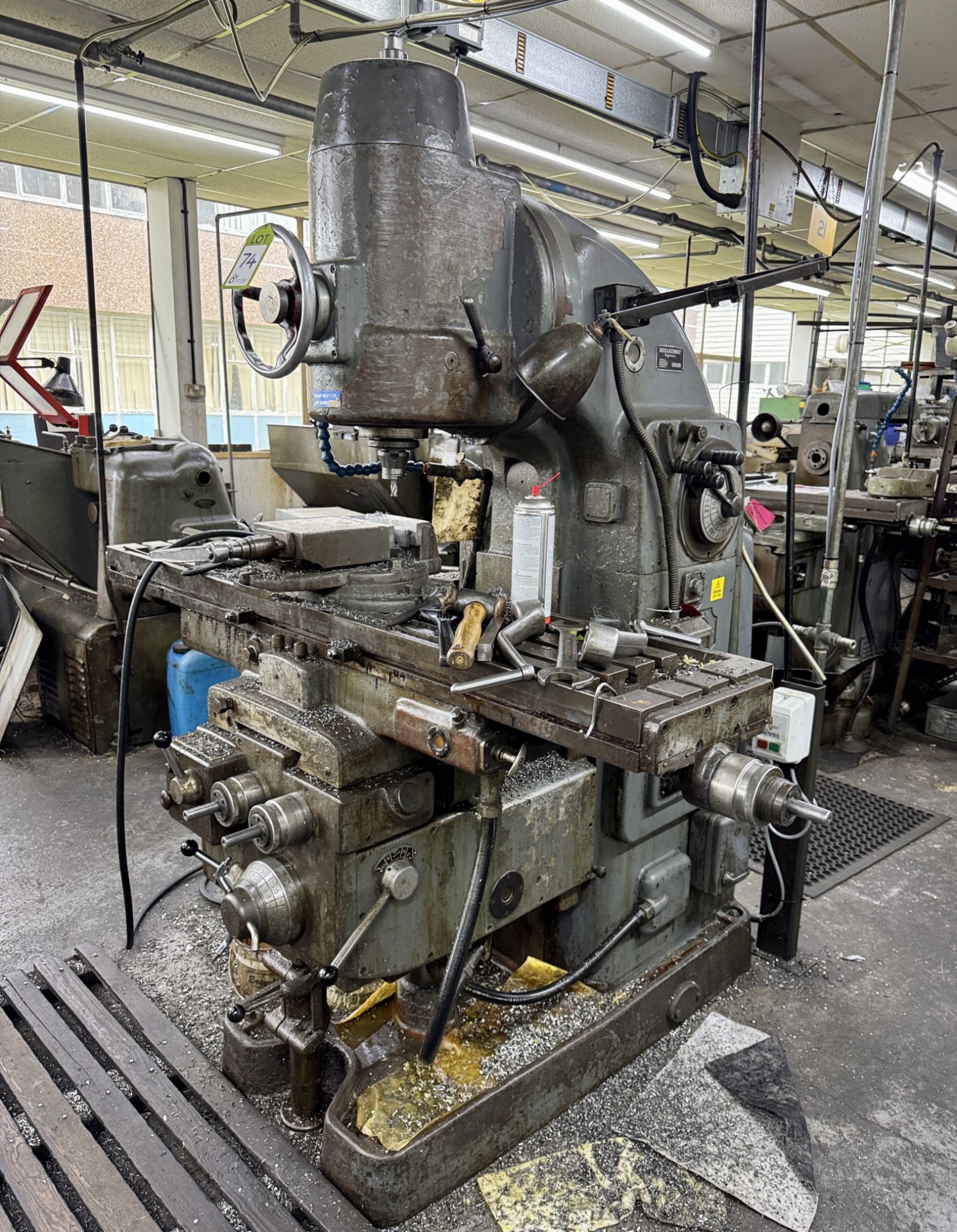 Victoria V3 vertical Milling Machine, 415volts, with slotted table, machine vice, chucks, etc