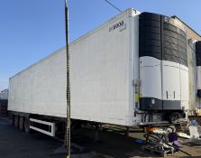 Gray and Adams GA13MR tri axle insulated Trailer, with Carrier Vector 1800 M+ chiller, year 2006