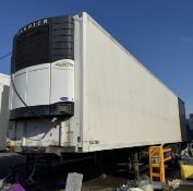 Gray and Adams tri axle insulated Trailer, with Carrier chiller, currently used as freezer powered