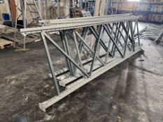 7 bays Apex UK8 boltless Pallet Racking, comprising 8 uprights 3750mm x 1100mm, 28 beams 2250mm x