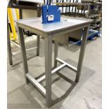 Stainless steel Taping Table, 600mm x 500mm x 810mm (please note there is a lift out fee of £5