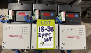 2 Allen Bradley Power Flex 40 – 22D-D1P4N104 AC Dr