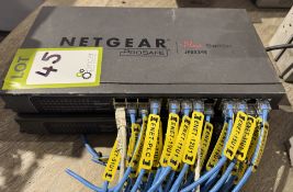 2 Netgear JFS524E 24-port Switches