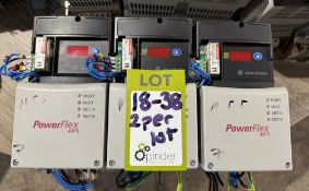 2 Allen Bradley Power Flex 40 – 22D-D1P4N104 AC Dr
