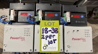 2 Allen Bradley Power Flex 40 – 22D-D1P4N104 AC Dr