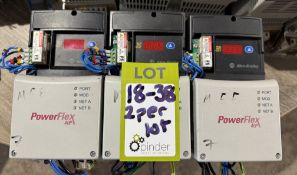 2 Allen Bradley Power Flex 40 – 22D-D1P4N104 AC Dr
