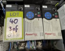 3 Allen Bradley Power Flex 525 – 25B-D4P0N10L AC Drives