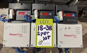 2 Allen Bradley Power Flex 40 – 22D-D1P4N104 AC Dr