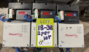 2 Allen Bradley Power Flex 40 – 22D-D1P4N104 AC Dr