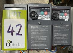 3 Mitsubishi D-700-SC-FR-D720S-025SC-FC Inverter Drives