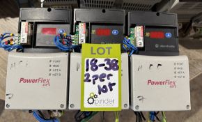 2 Allen Bradley Power Flex 40 – 22D-D1P4N104 AC Dr