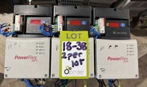 2 Allen Bradley Power Flex 40 – 22D-D1P4N104 AC Dr