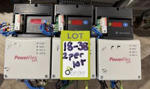 2 Allen Bradley Power Flex 40 – 22D-D1P4N104 AC Dr