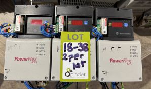 2 Allen Bradley Power Flex 40 – 22D-D1P4N104 AC Dr
