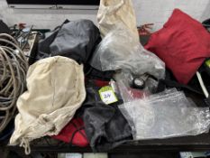 Quantity various Breathing Apparatus Equipment including masks, valves, and gauges