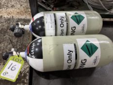 2 SDS Oxygen Cylinders, 11.5kg, 9litres