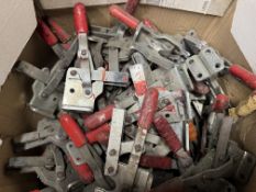 Large quantity Toggle Clamps, to box (location in premises: fabrication shop)