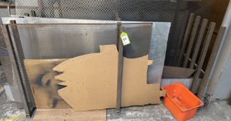 Fabricated floor standing 5-section Sheet Rack, 2020mm x 800mm x 1060mm (contents not included) (