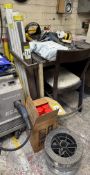 8 tubes Welding Electrodes, 2 rolls Welding Wire and 9 spray cans Pre Weld (location in premises: