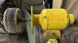 Bench mounted Polishing Wheel, 240volts (location in premises: fabrication shop)